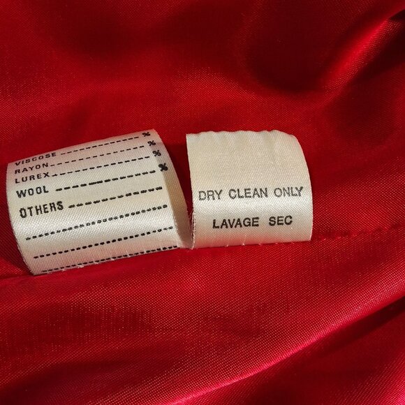 Vintage 80s Jutta Covian Red Leather Suede Full Length Coat with Snakeskin Accen - Picture 6 of 7